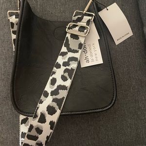 Ah-dorned Mini vegan crossbody bag with strap